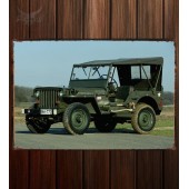 Металлическая табличка Willys MB Jeep